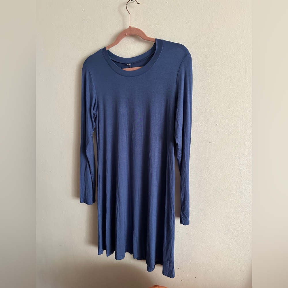 DRESS/TOP Lot - Long Sleeve Purple Dress MEDIUM CAPE JUBY Charcoal Beaded Top - Picture 3 of 8